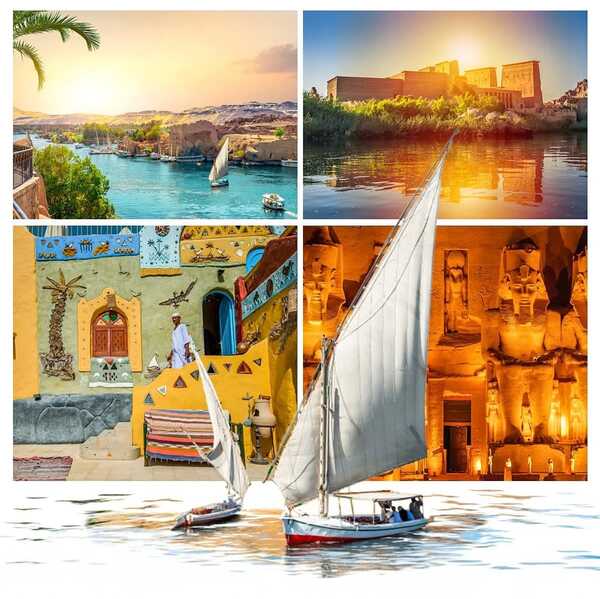 Day Tour to Aswan from Luxor | Philae Temple, high dam, unfinished oblisck & Nubian Village | Egypt Tours