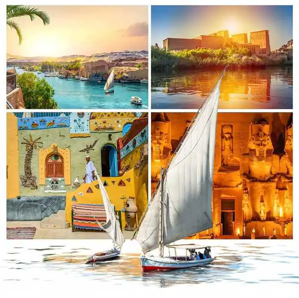 Day Tour to Aswan from Luxor | Philae Temple, high dam, unfinished oblisck & Nubian Village | Egypt Tours